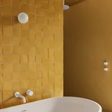 Rommani Square Saffron Yellow