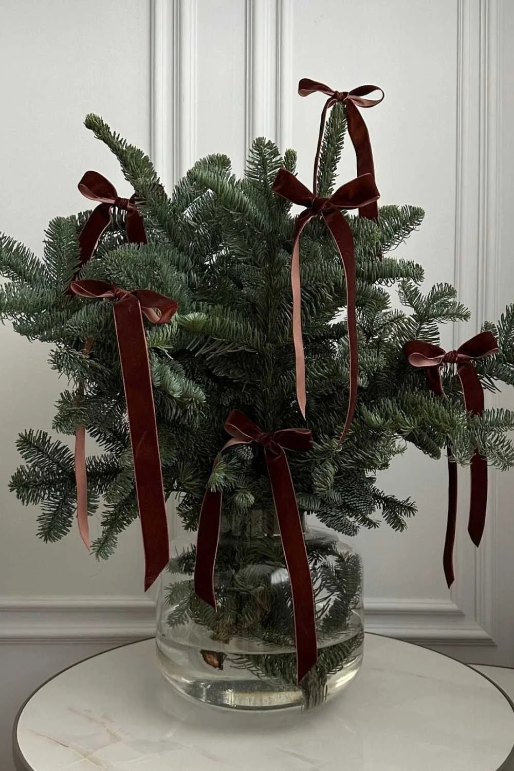 Christmas Home Decor Tiny Tree Small Scale Decorations