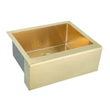 Belfast Farmhouse Kitchen Sink  Brushed Brass - Feature