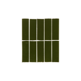 Rommani Handmade Zellige Rectangle Forest Green