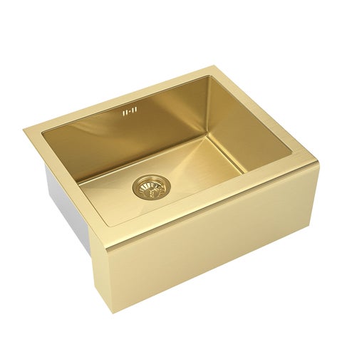 Belfast Butler Sink - Brushed Brass (Overflow)