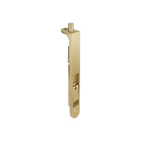 Door Flush Bolt - Brushed Brass