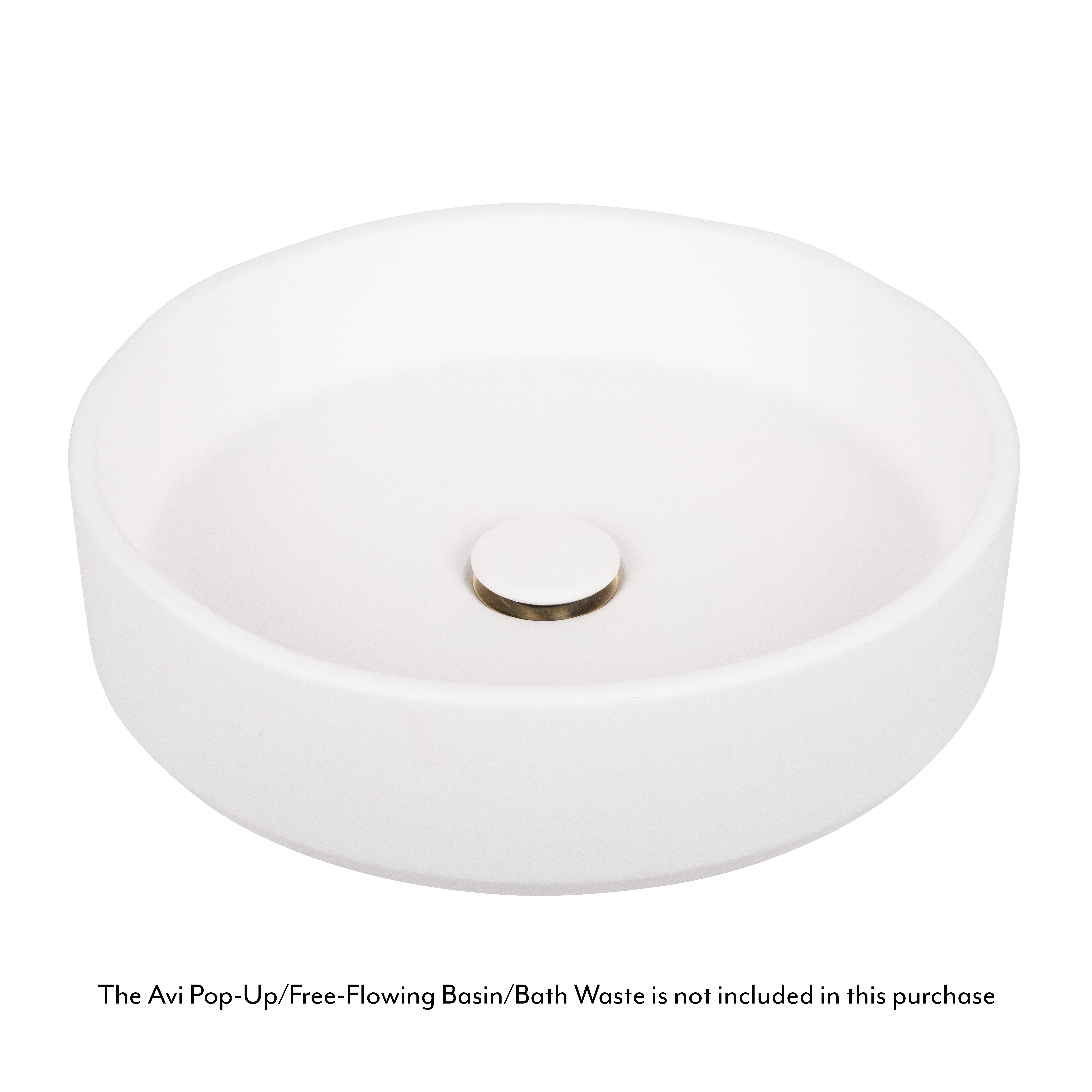 Melia Concrete Basin Matte White AVIWaste