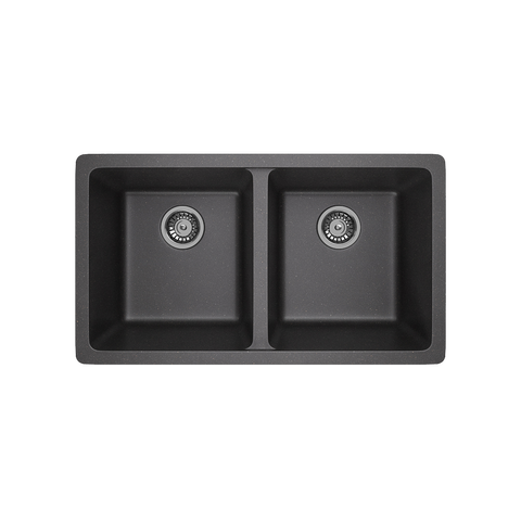 Vera Double Sink 790mm - Black Granite