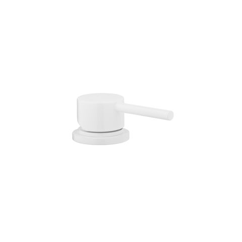 Elysian Bench Mounted Minimal Mixer - White