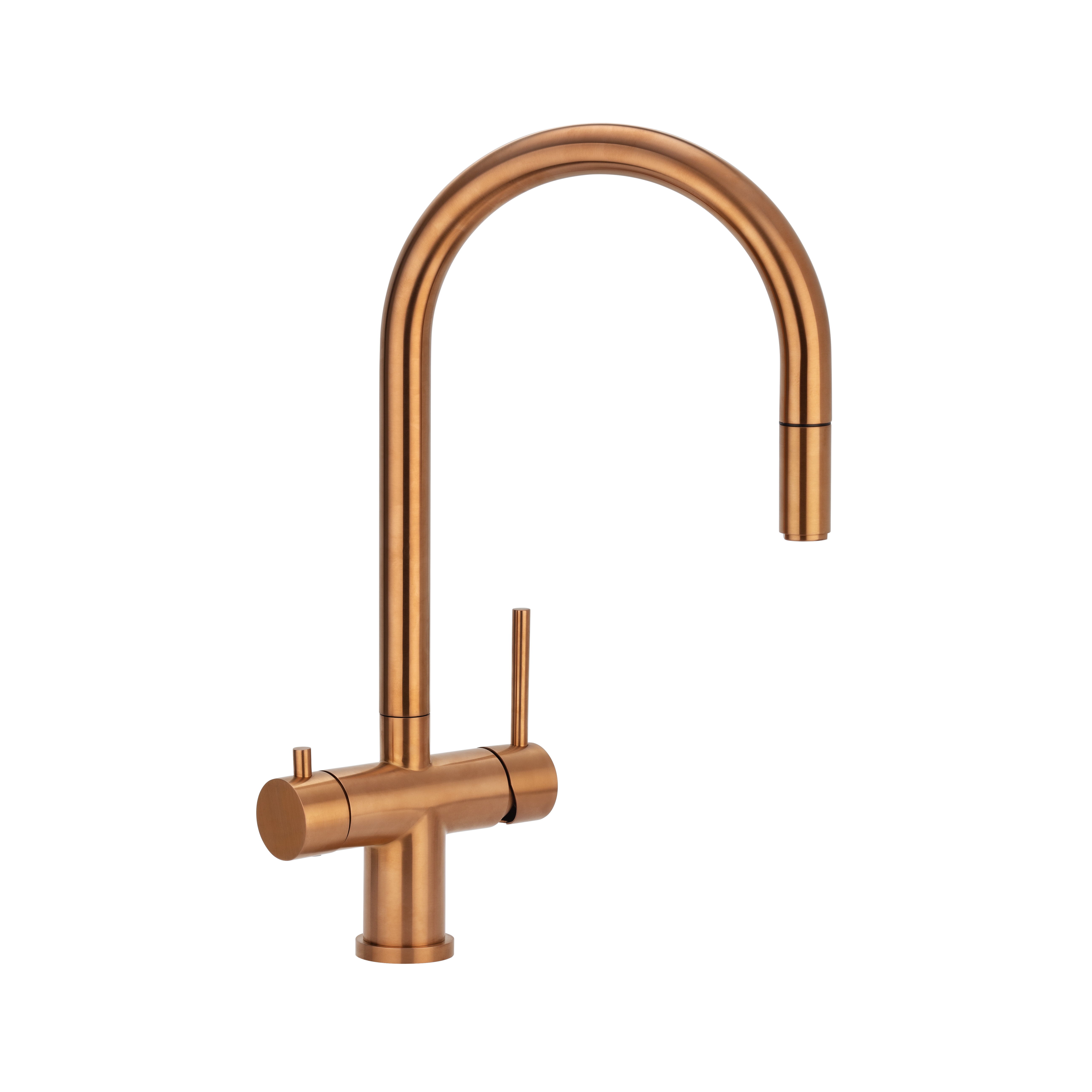 Elysian Commercial 3-Way Pull-Out Filter Tap - Brushed Copper