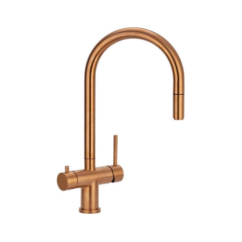 Elysian Commercial 3-Way Pull-Out Filter Tap - Brushed Copper