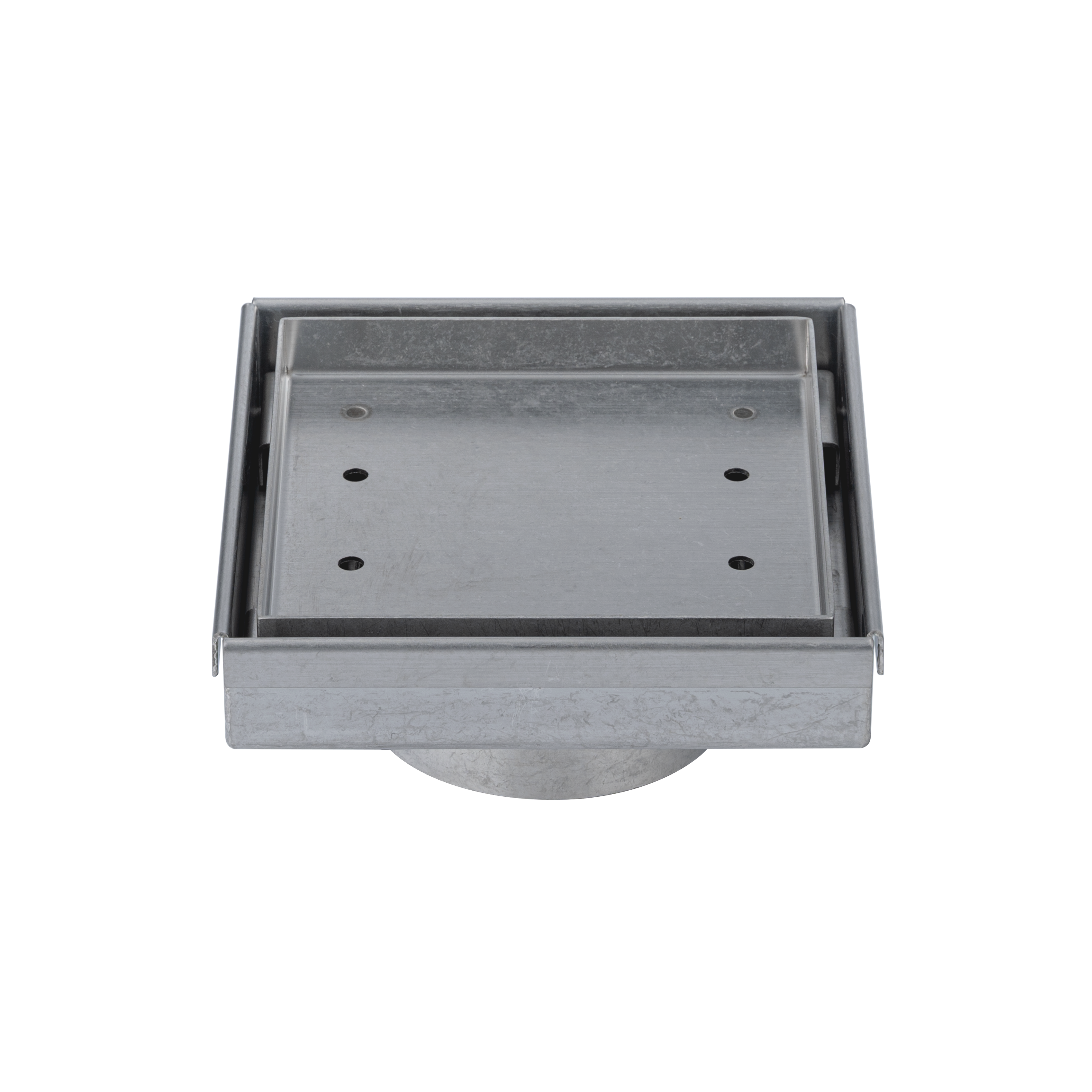 Pixi Tile Insert Floor Waste 125mm - Antique Steel