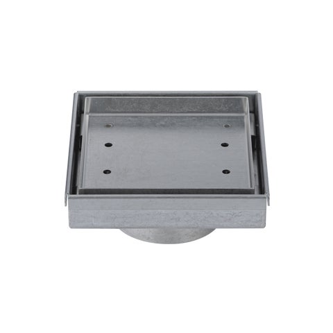 Pixi Tile Insert Floor Waste 125mm - Antique Steel