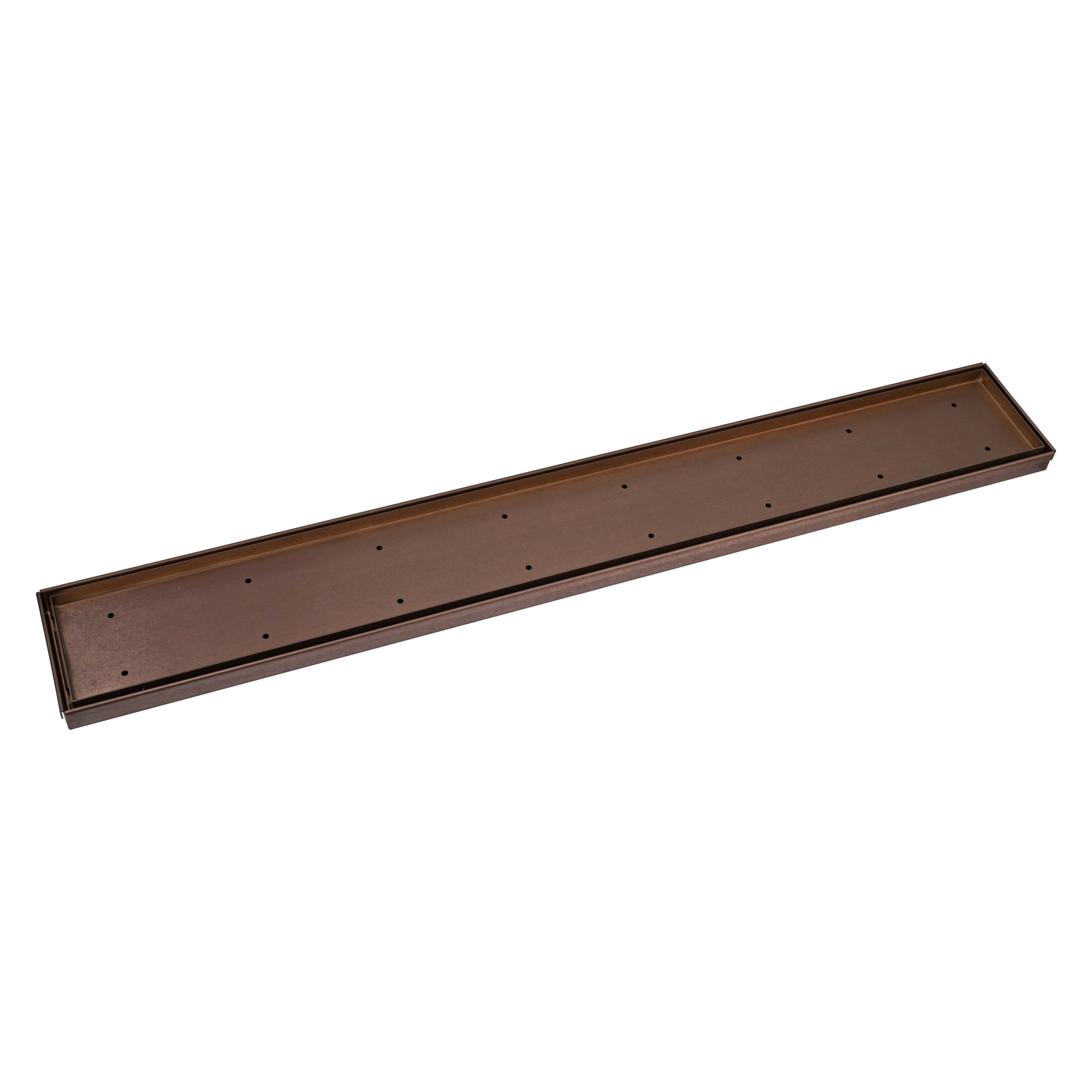 17898-Pixi-Shower-Channel-Smart-Waste---900mm Side Antique-Bronze-2