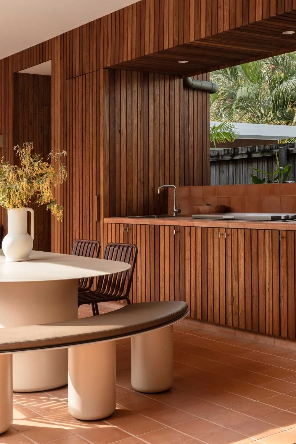 Californian Bungalow Japanese Aesthetic Outdoor Barbecue Area