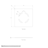 Shower Tray Waste Cover Set Spec