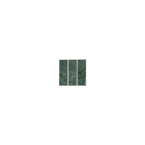 Saroma Natural Stone Inverted Finger Mosaic Tile - Green Marble (Sample)