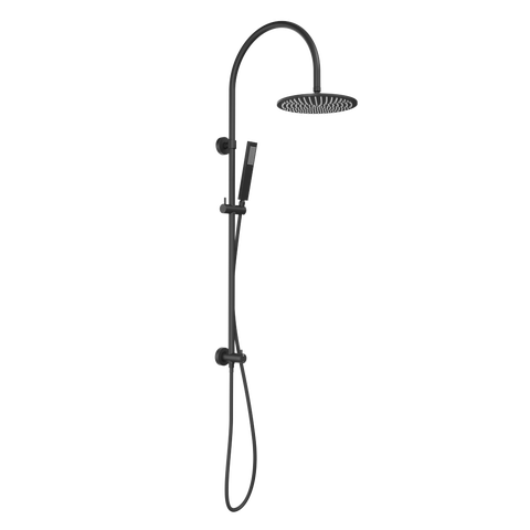 Elysian Gooseneck - Shower Rail Set - Matte Black