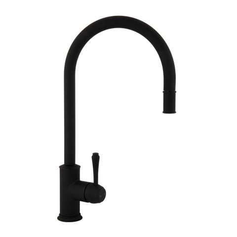 Kingsley Commercial Pull-Out Kitchen Mixer - Matte Black