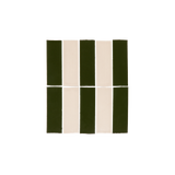 Romanni Zellige Tile RectanglePattern ForestGreen Bone