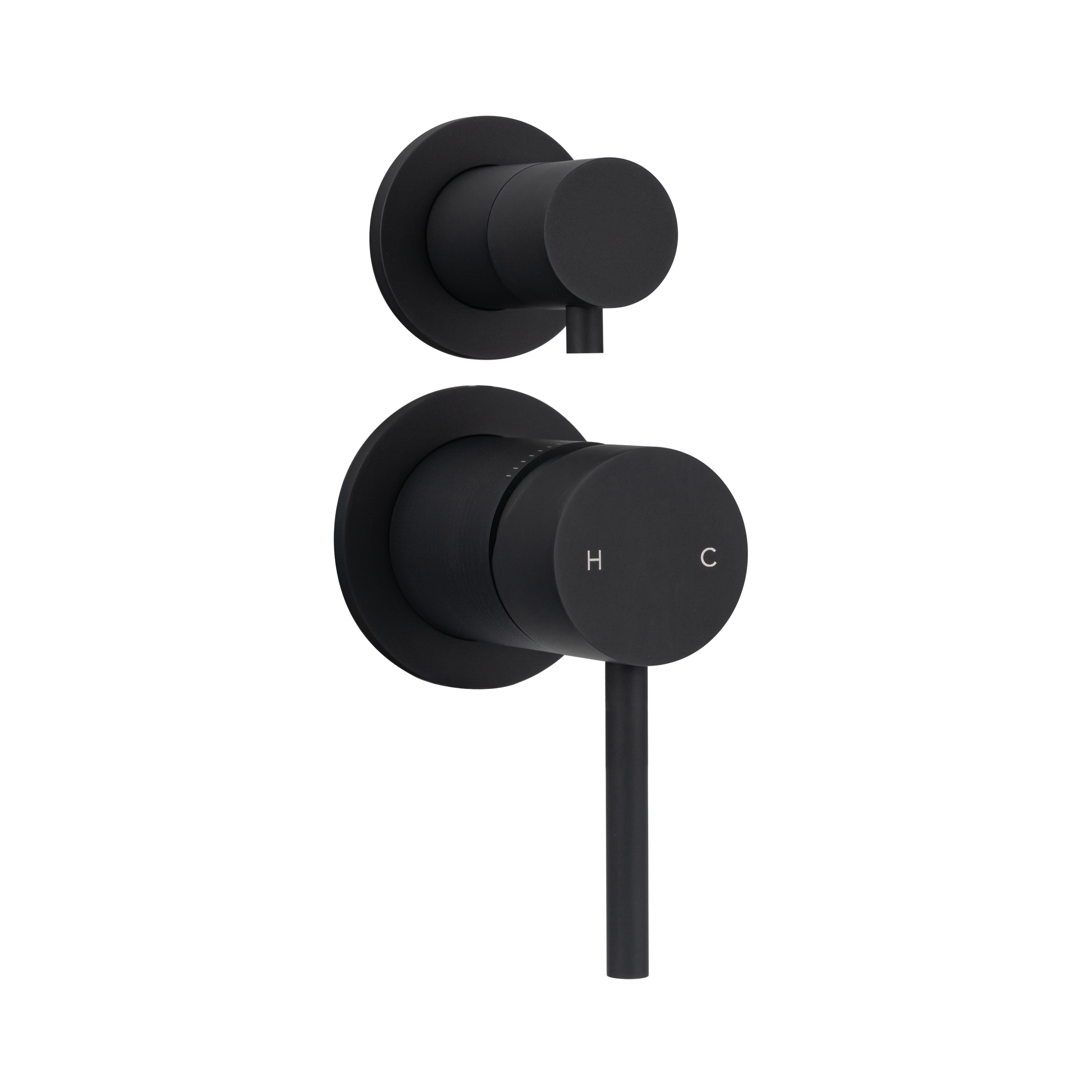 Elysian Thermostatic 2-Way Diverter - Matte Black