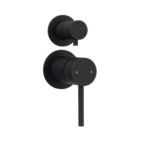Elysian Thermostatic 2-Way Diverter - Matte Black