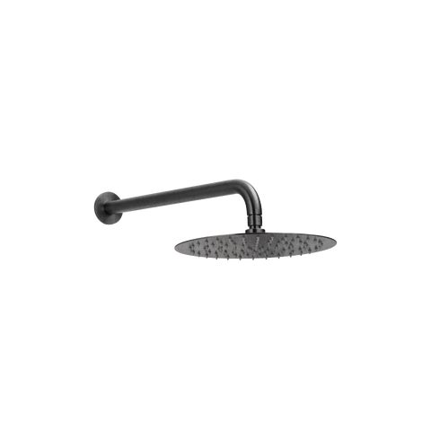 Sola Shower Arm & Head Set - Antique Slate
