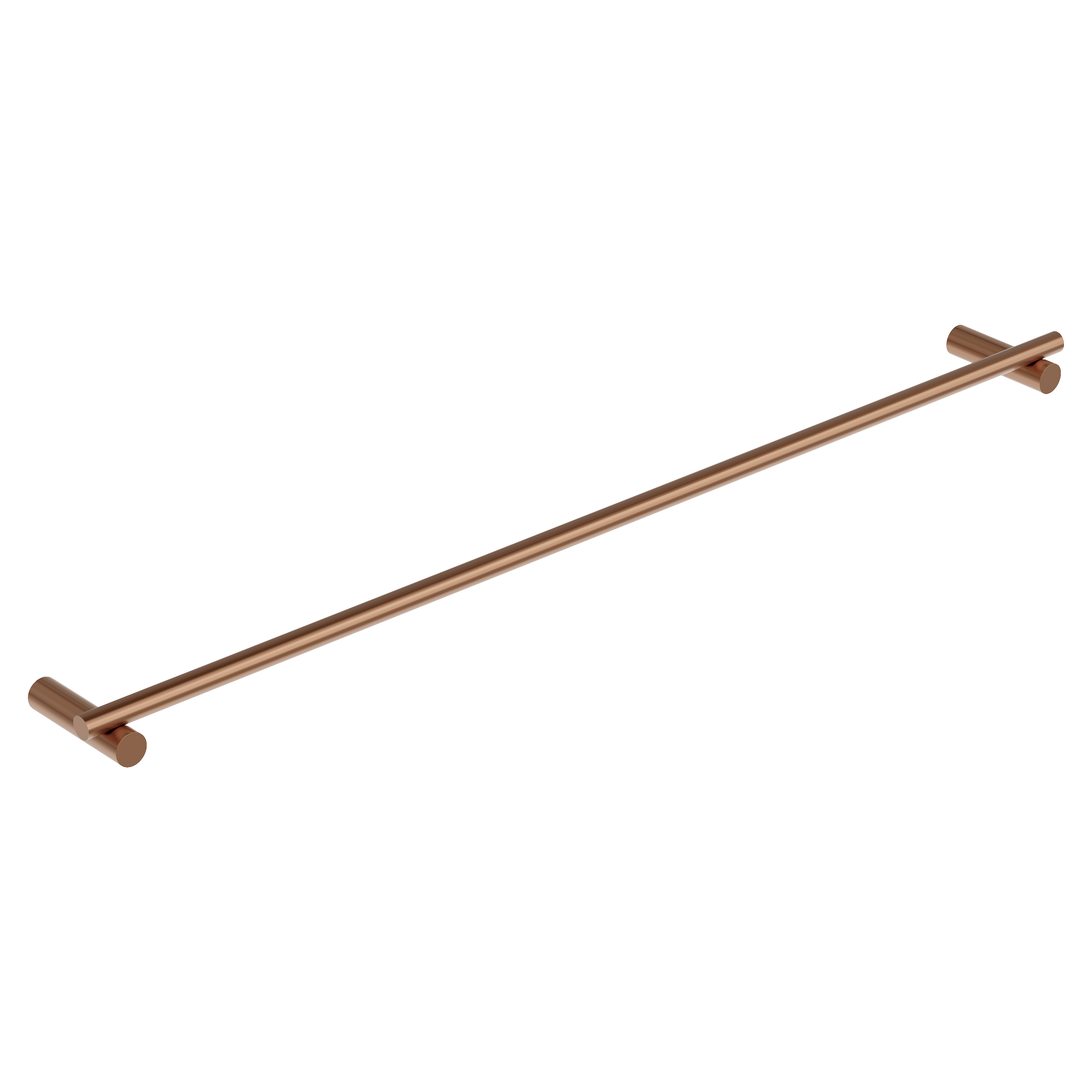 Sola Single Towel Rail - Brushed Copper