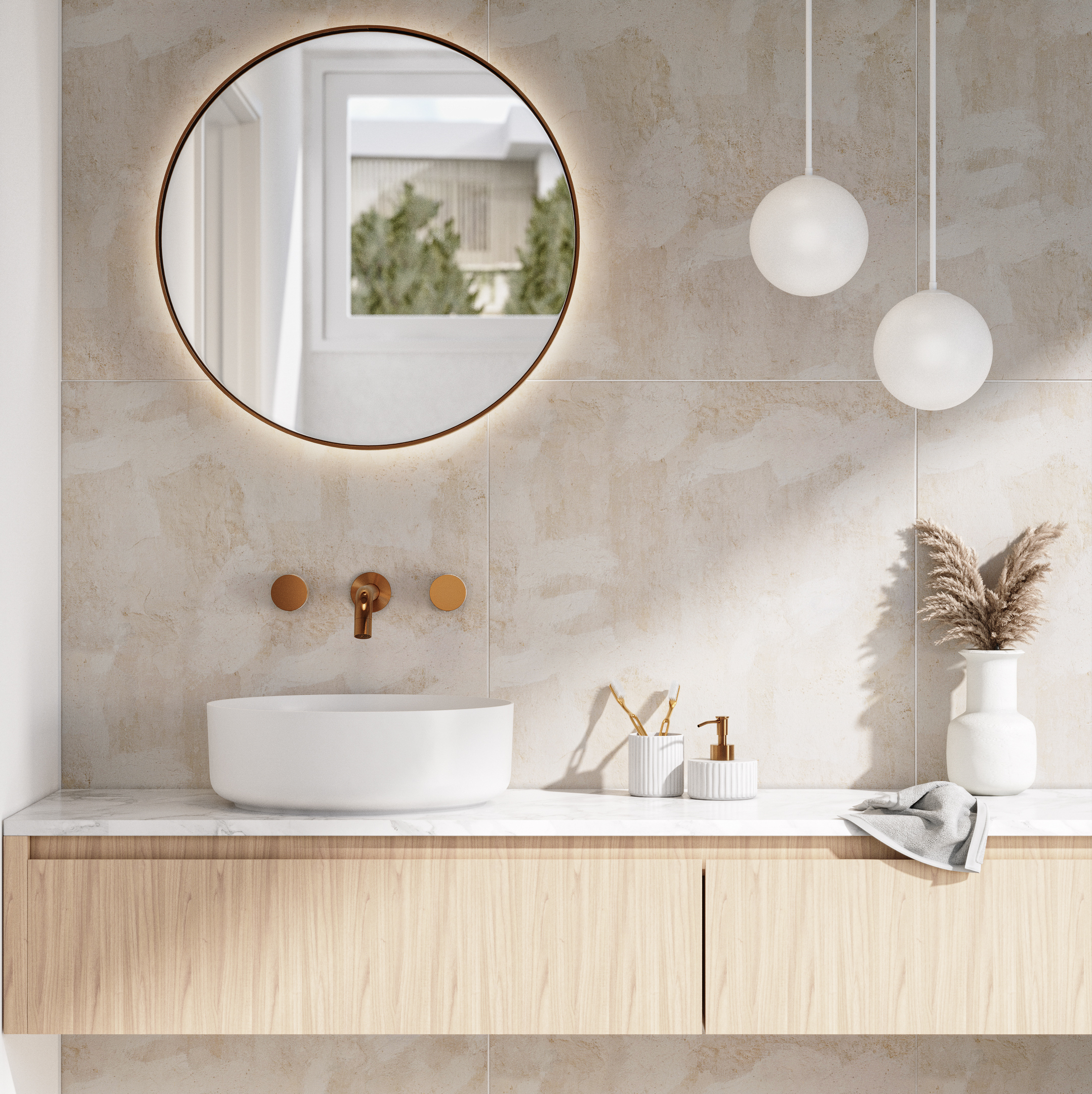 Saanti Handmade Led Mirror 600mm BC