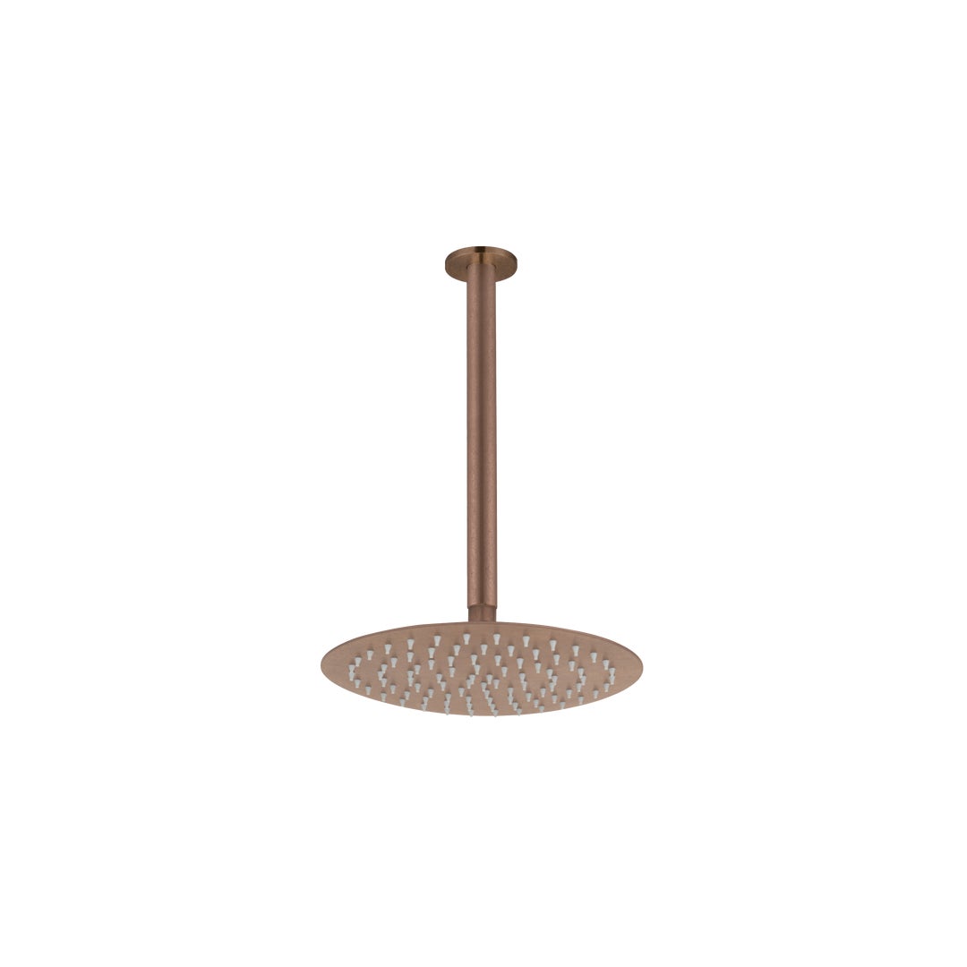 Sola Shower Dropper 300mm & Head Set - Antique Bronze