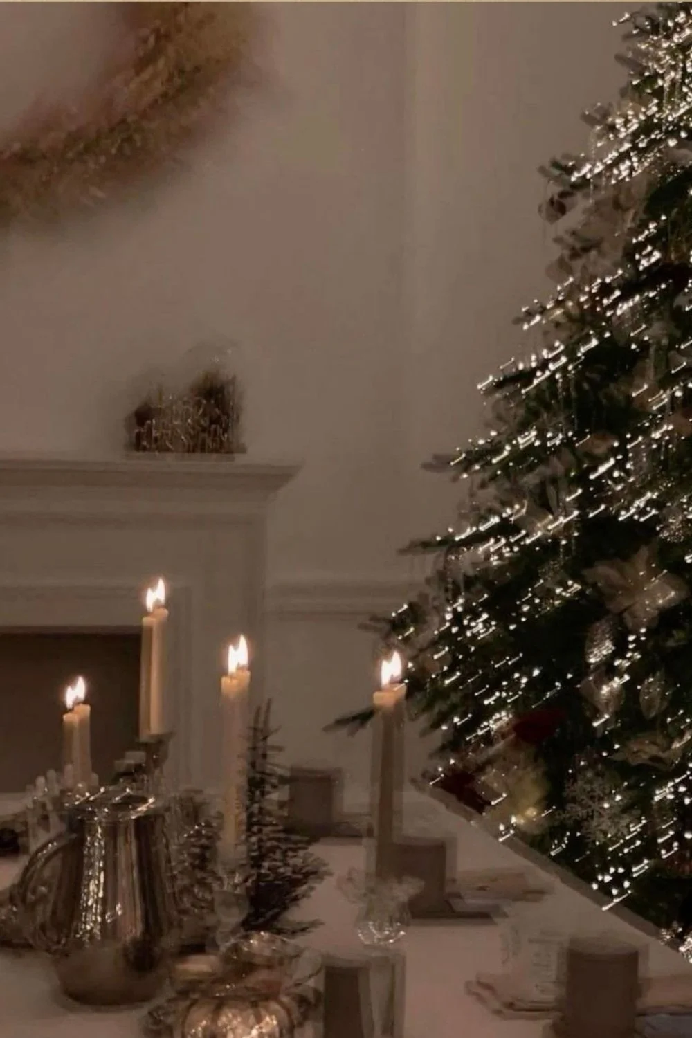 Christmas Home Decor Quiet Glamour Silverware Old World