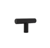 Tezra Textured Cabinetry T Pull 57mm - Matte Black - Feature