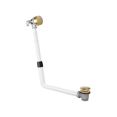 Bath Filler with Integrated Waste and Overflow - Brushed Brass