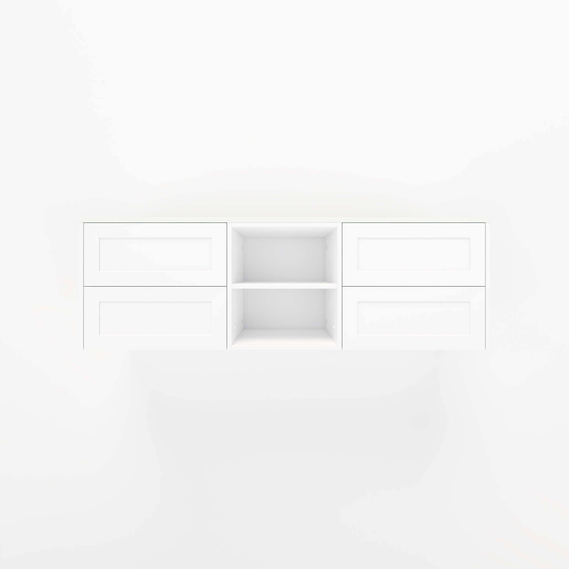 Addison 4-Drawer with Shelves 1614mm - Shaker