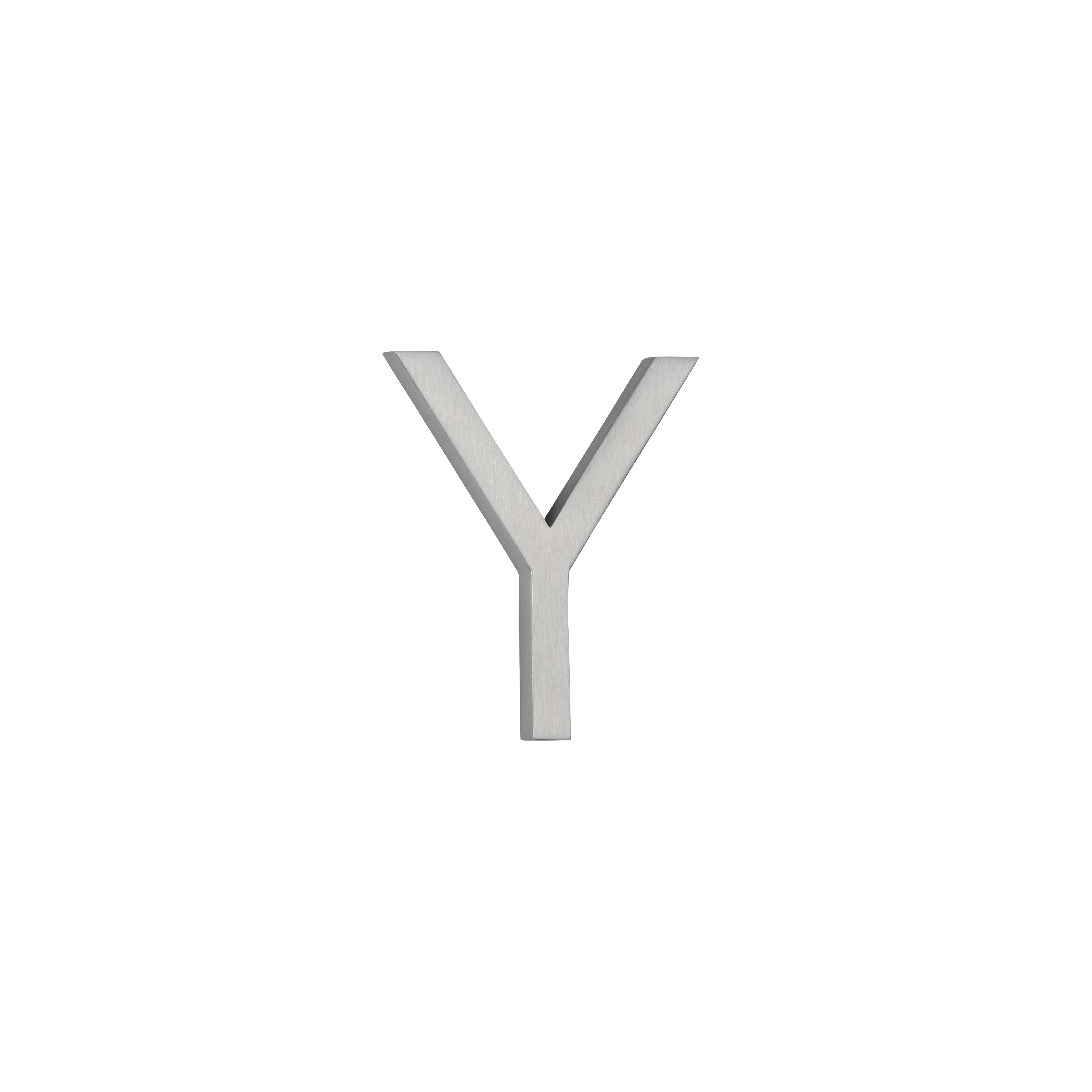 Y Letter - 60mm - Stainless Steel