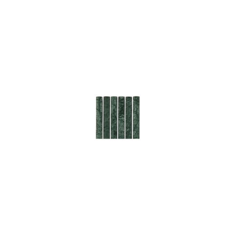 Saroma Natural Stone Rounded Finger Mosaic Tile - Green Marble (Sample)