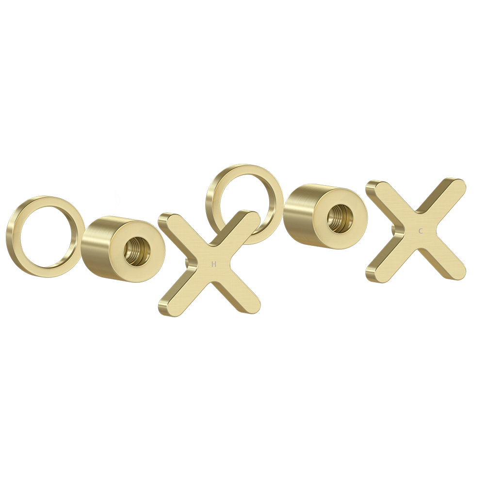 Cross Assembly Handle Kit  Brushed Brass - Feature