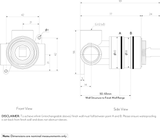 Minimal Mixer Body - In wall SPEC