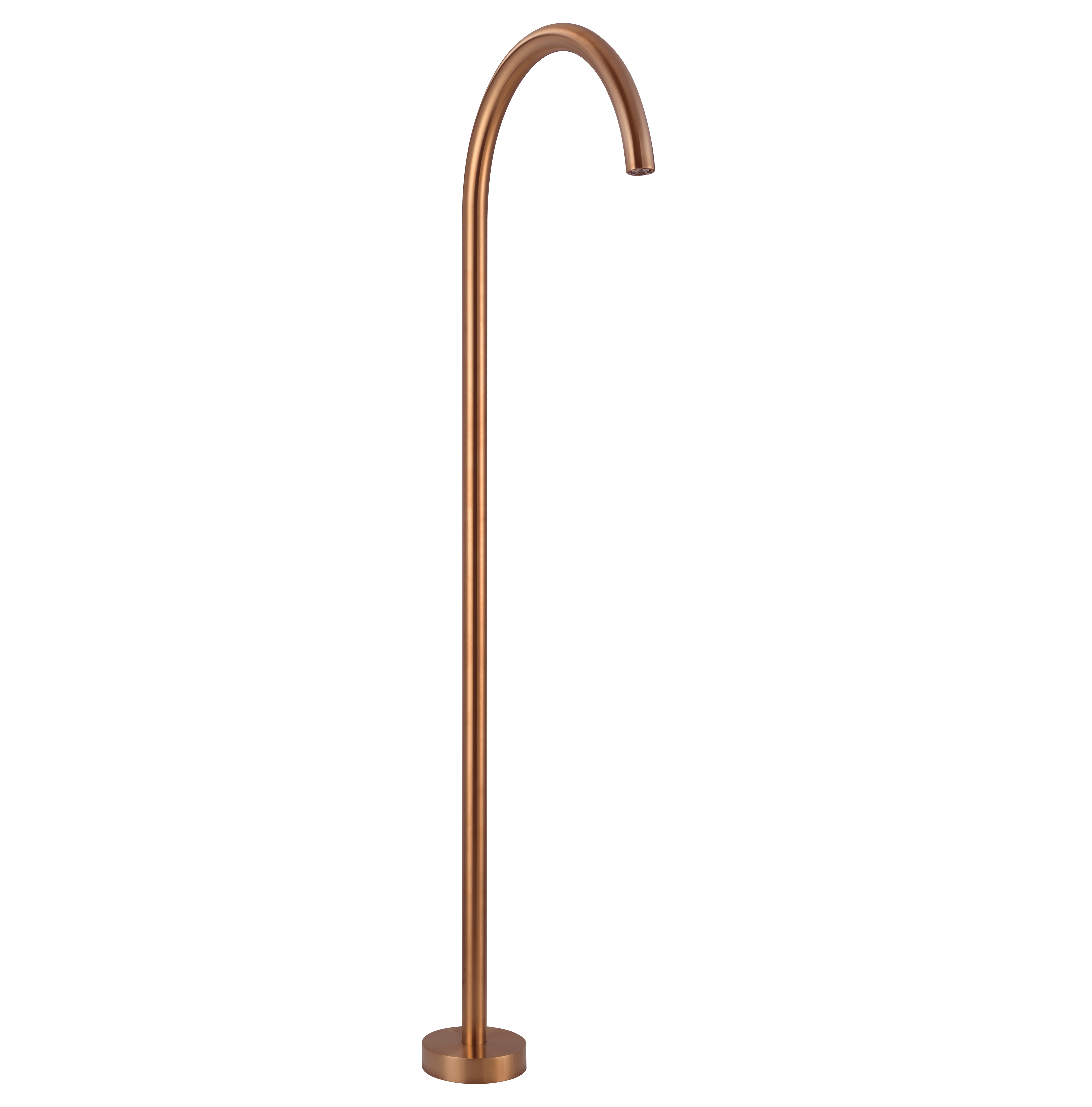 19388-Sola-Floor-Mounted-Bath-Filler Side Brushed-Copper