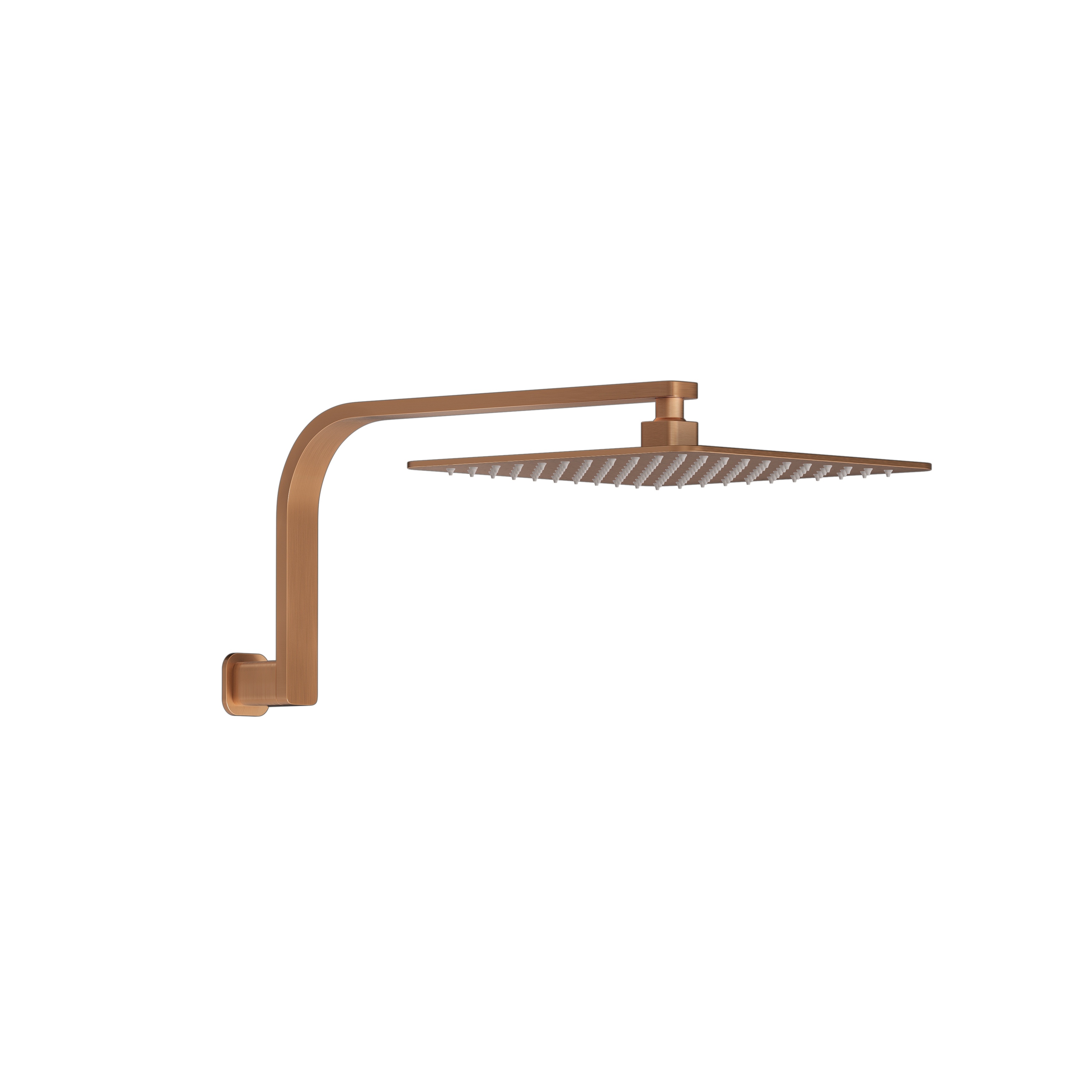 Nesso Shower Arm & Head Set - Brushed Copper