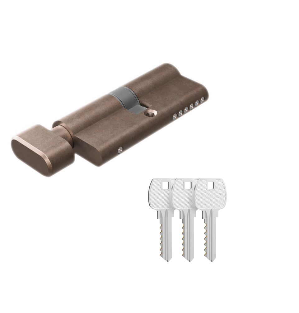 Eurocylinder K2T%20Key View01 Bronze