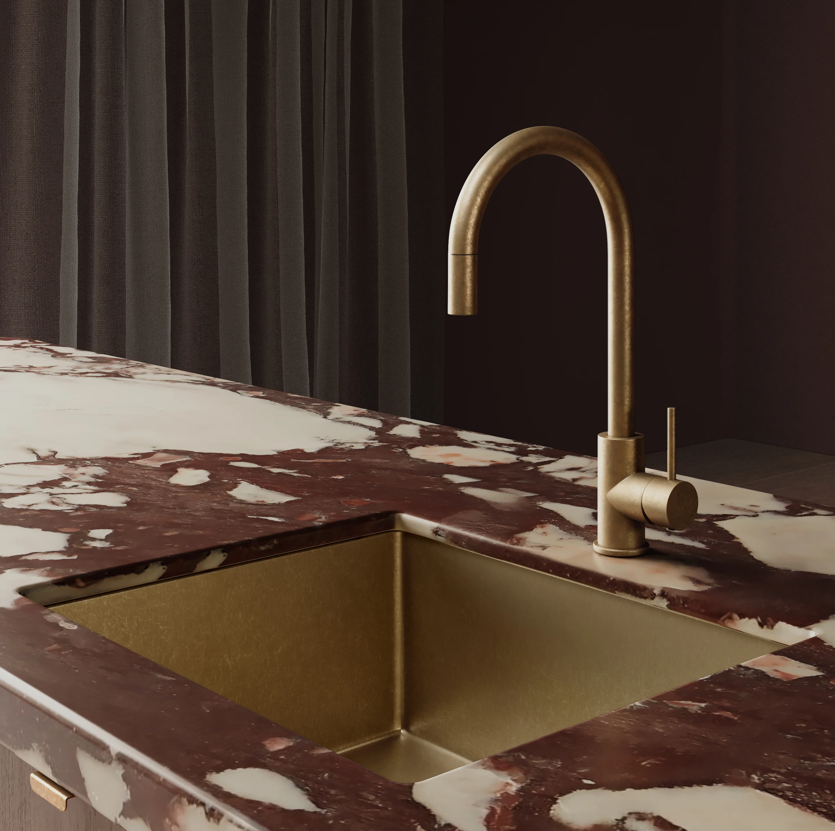 Close%20Up-ViewH Elysian%20Tap-Seba%20Single%20Sink Aurum