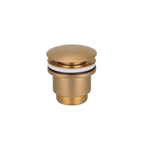 Avi Free-Flowing Basin Waste - Tumbled Aged Brass