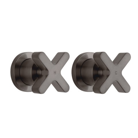 Cross - Assembly Taps - Brushed Gunmetal