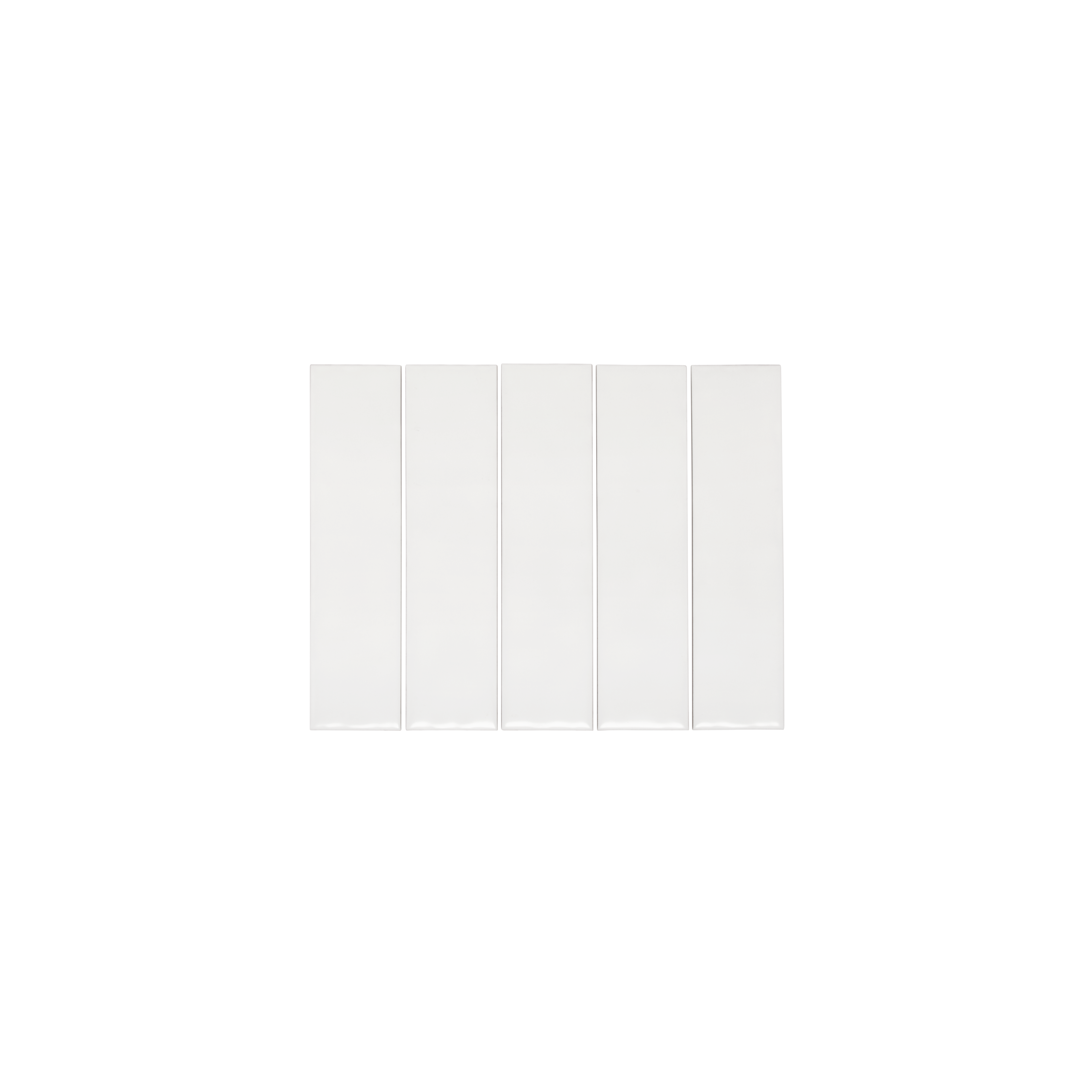 Tropea Natural Edge Subway Tile - Matte White