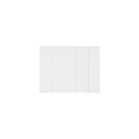 Tropea Natural Edge Subway Tile - Matte White