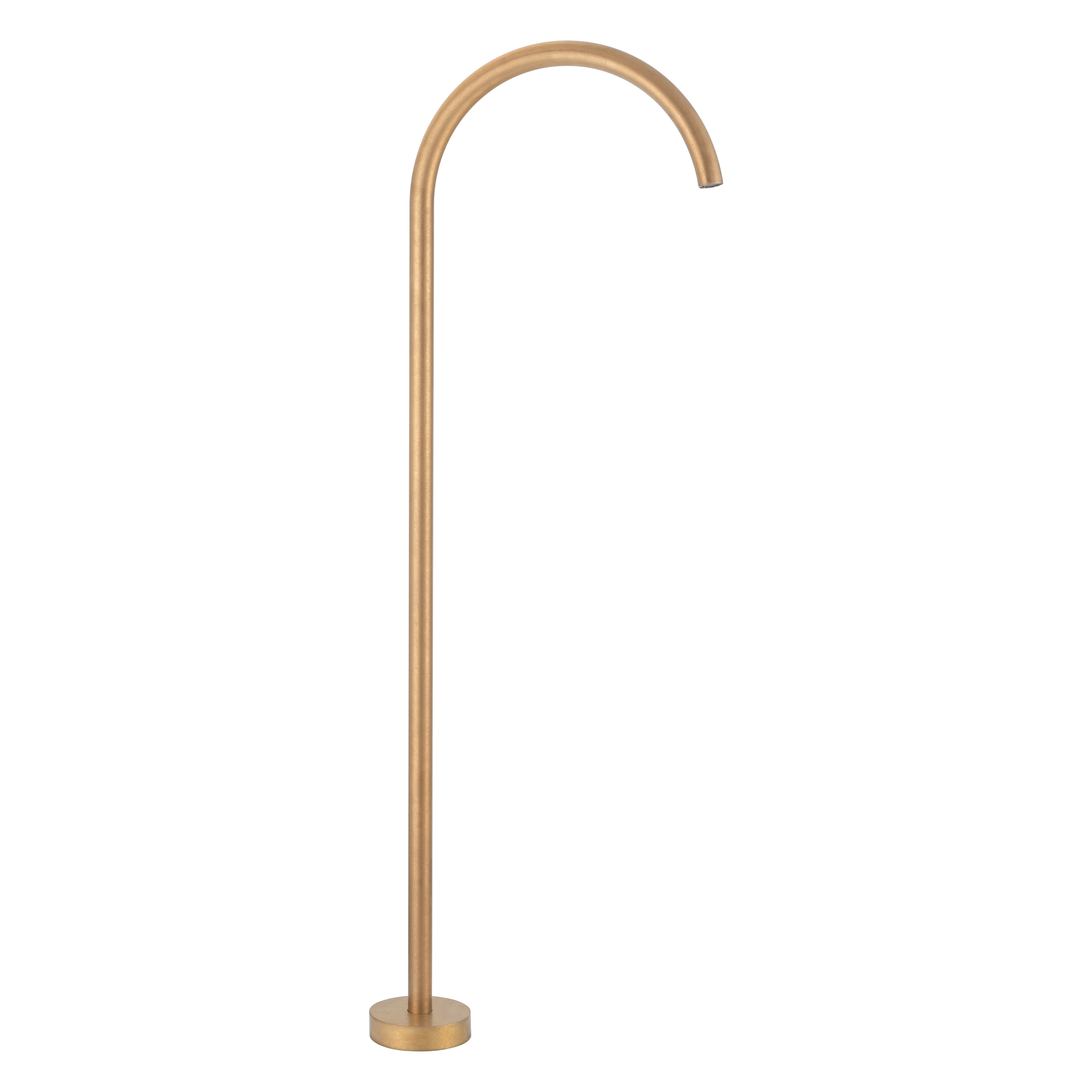19391-Sola-Floor-Mounted-Bath-Filler Front Antique-Aurum