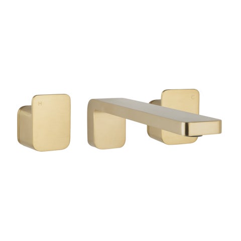 Nesso Assembly Taps & Spout Set - Brushed Brass