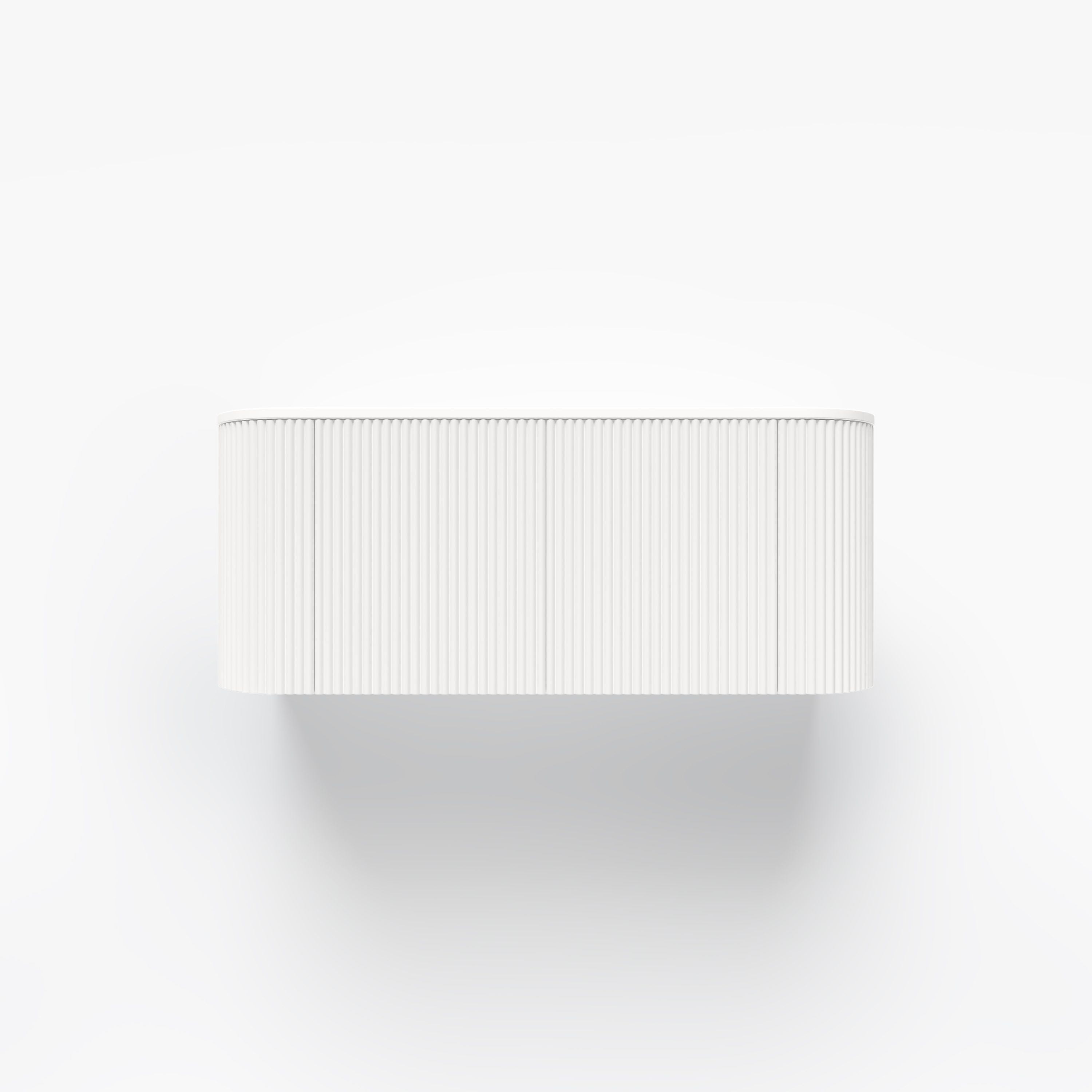 Zahara Curved Fluted Vanity 1164mm - White