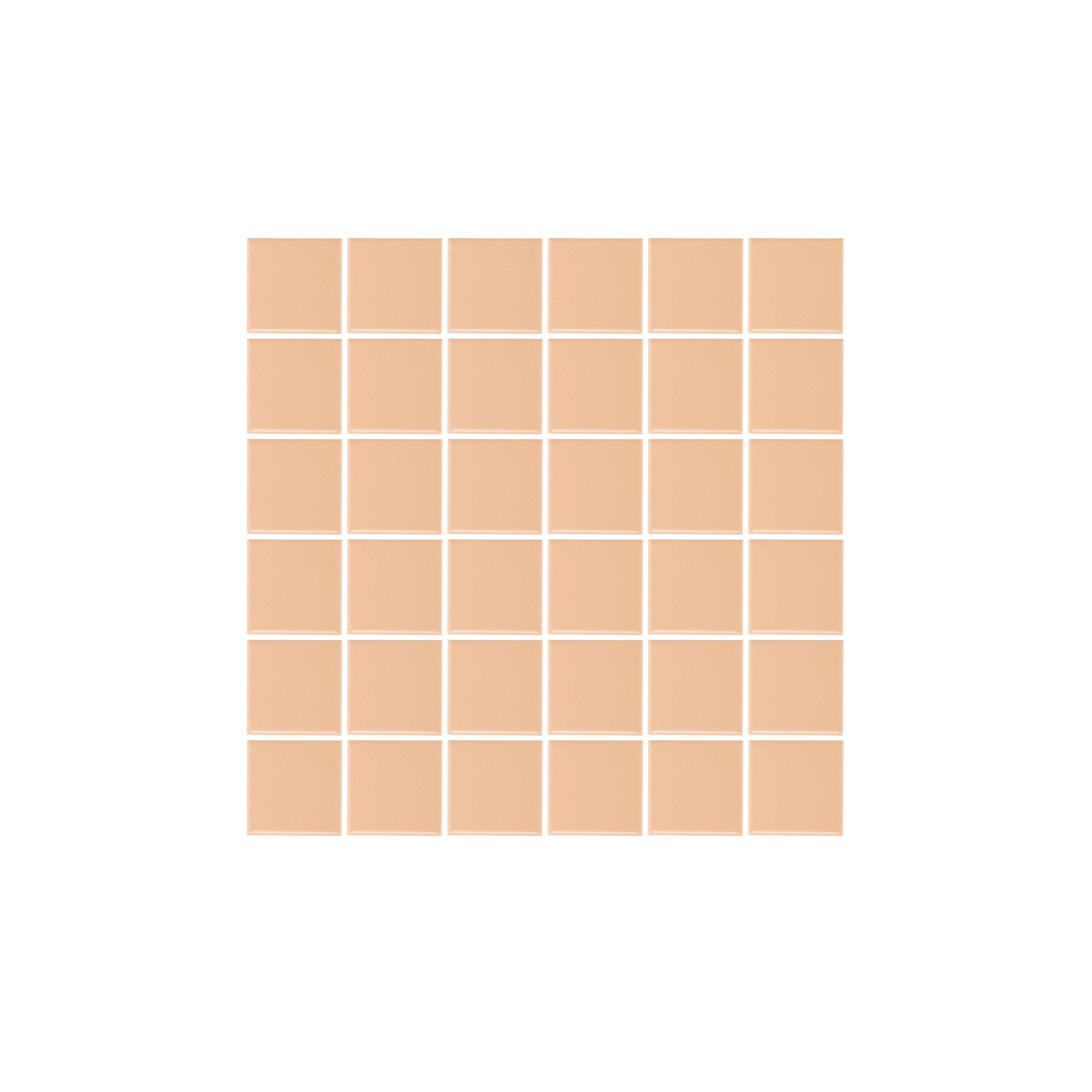 Atami Small Square Mosaic Tile - Peach
