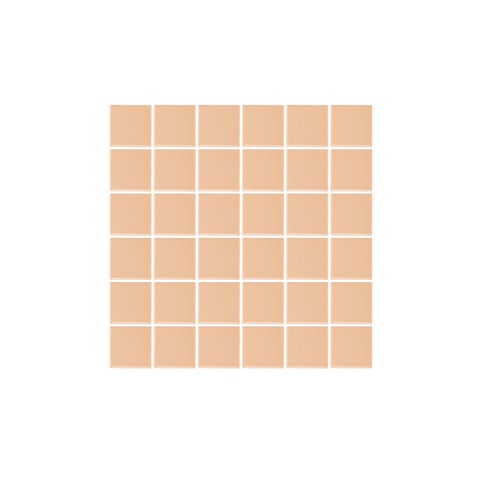 Atami Small Square Mosaic Tile - Peach