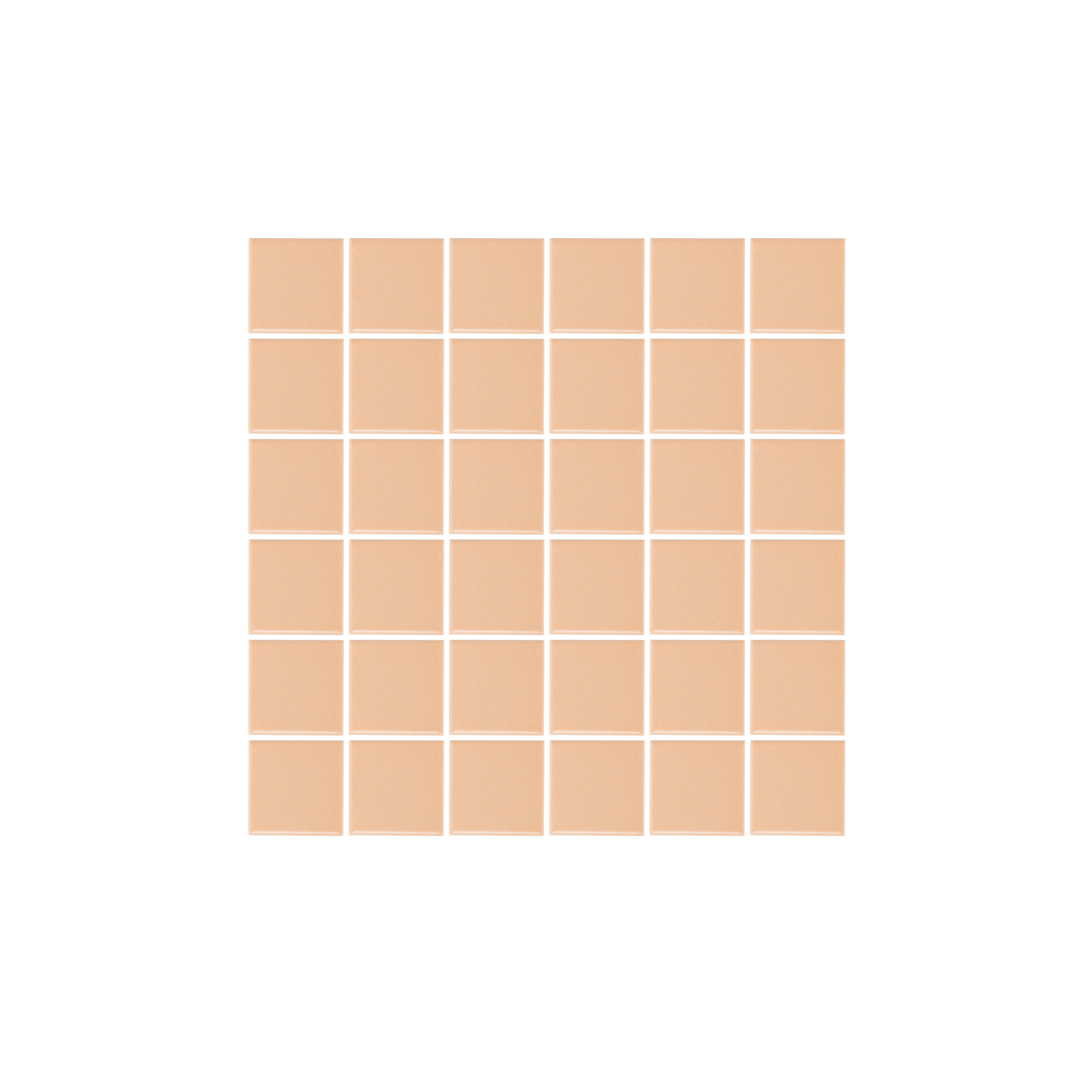 Atami Small Square Mosaic Tile - Peach