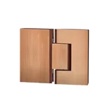 Kenzie Glass to Glass Shower Hinge - Brushed Copper - Feature