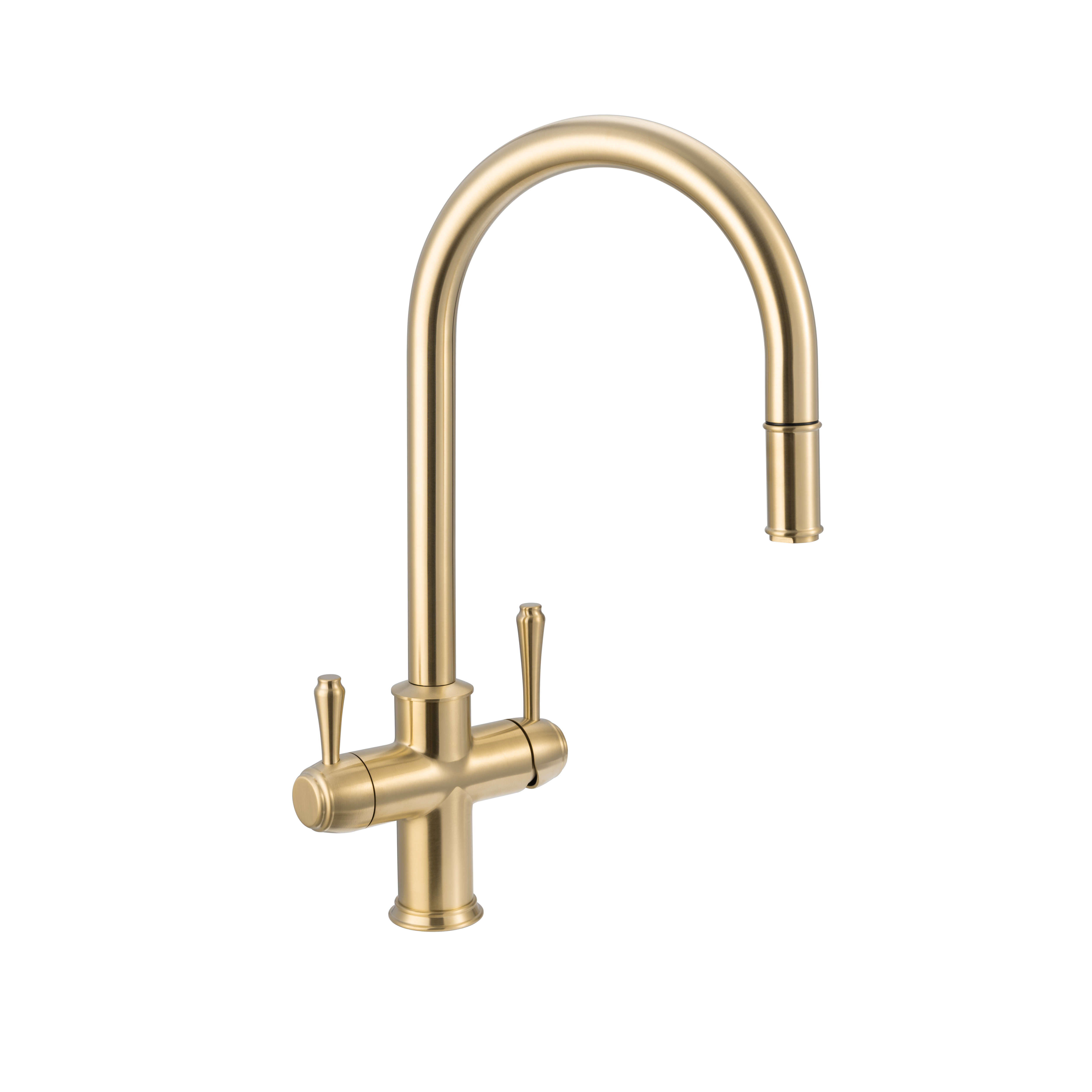 Kingsley 3-Way Pull-Out Filter Tap - Brushed Brass